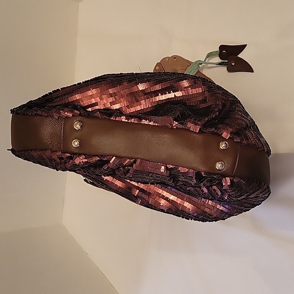 Sharif designed in NY purse and wallet 4 piece Set in copper sequin NWOT - Picture 12 of 12